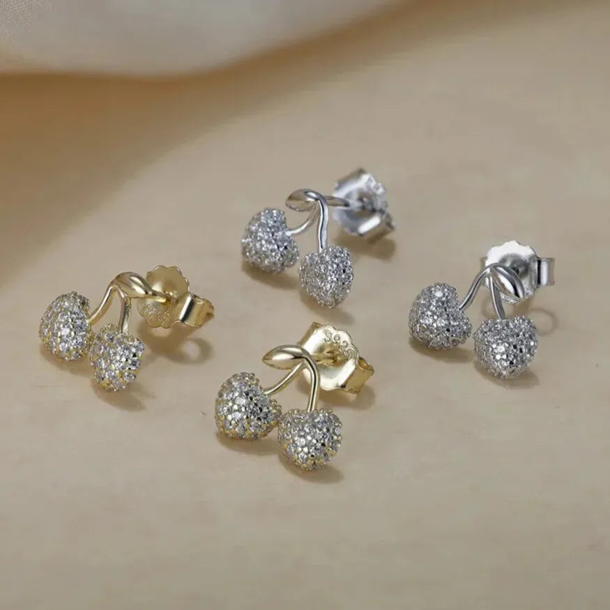 5a cubic zirconia cherry motif macro