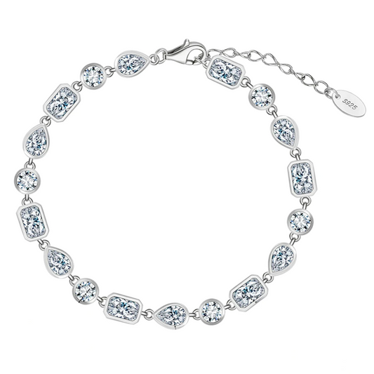 Elegant women’s 925 silver tennis bracelet for weddings