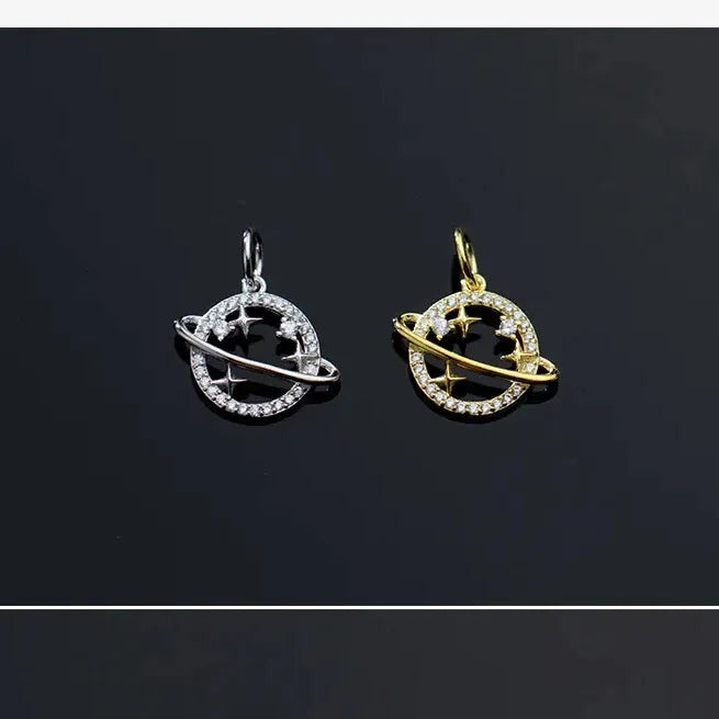 gold plated and sterling silver star pendant celestial jewellery flat lay