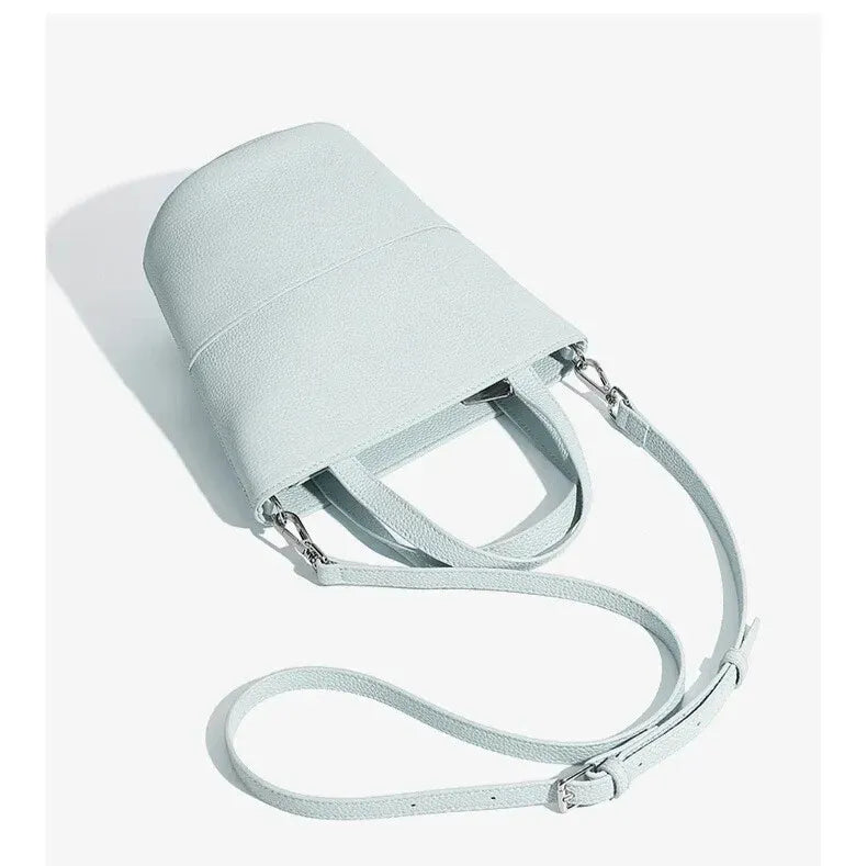 office to weekend leather bucket bag elegantia