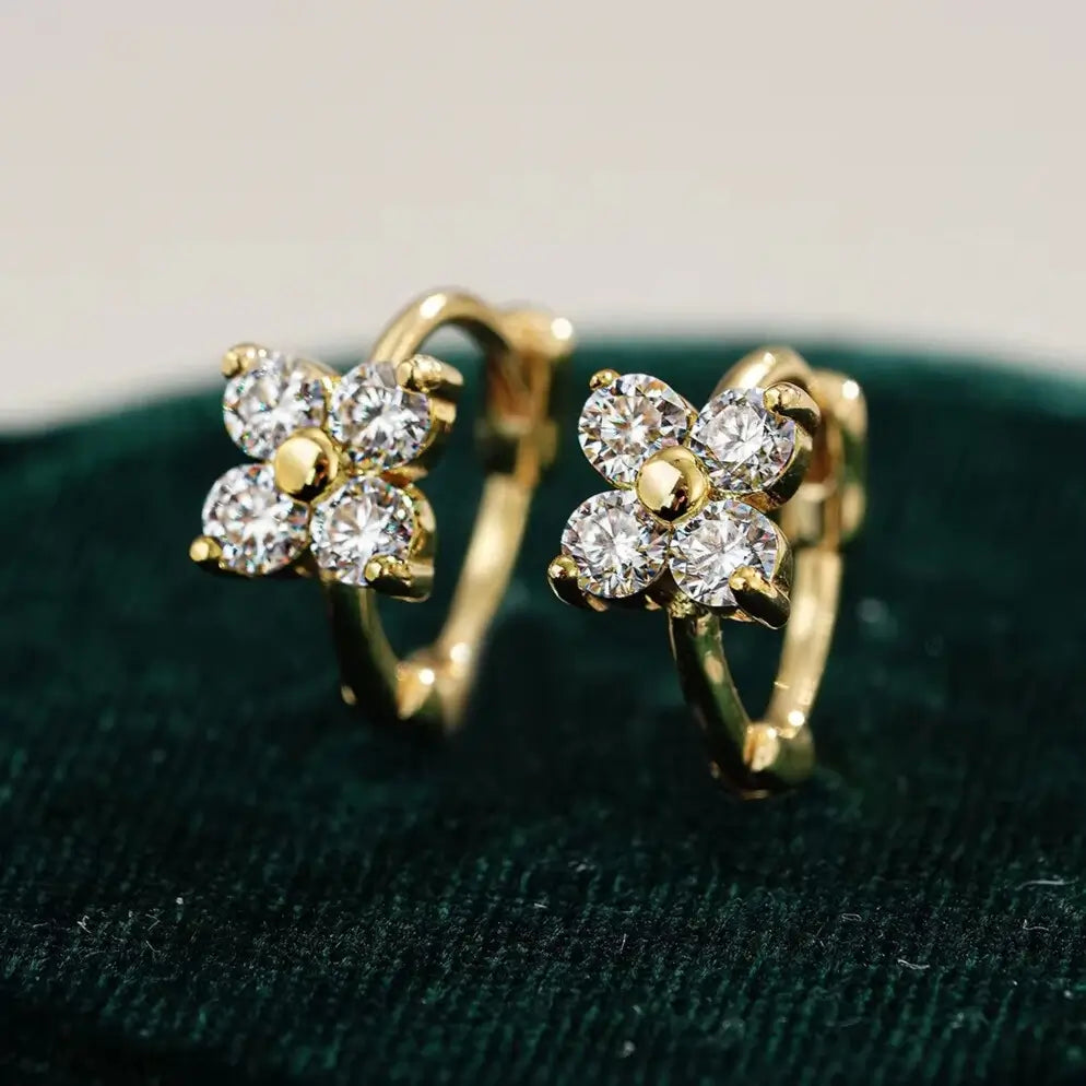 minimalist hoop earrings inspired by luck and elegance