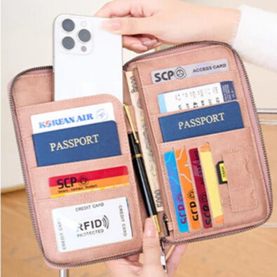 Secure RFID wallet for travel and business
