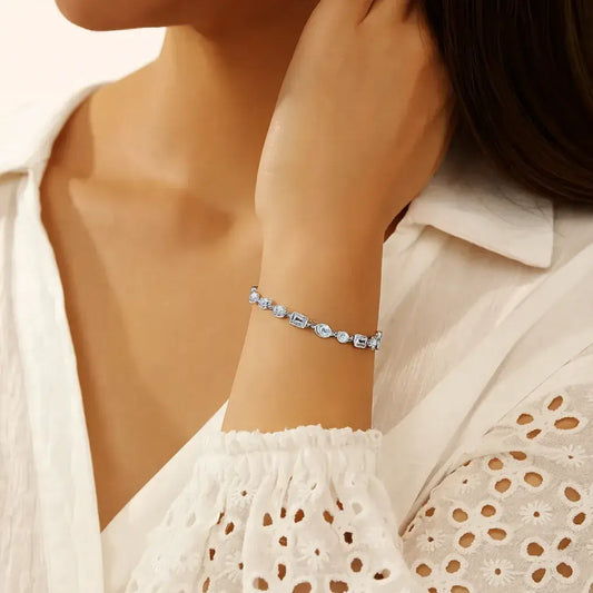 luxury sterling silver bracelet for women