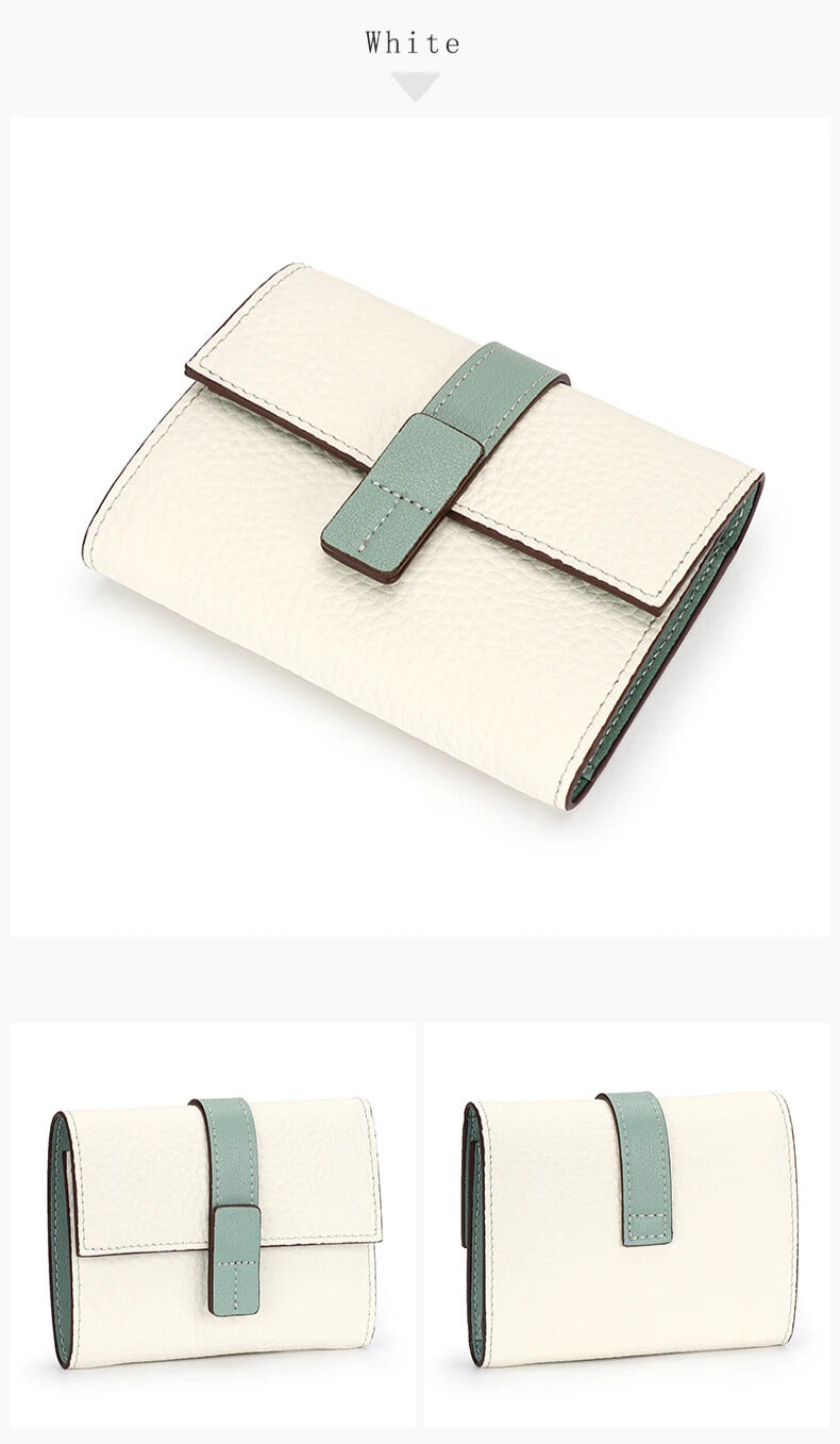 stylish geometric leather card holder wallet for women