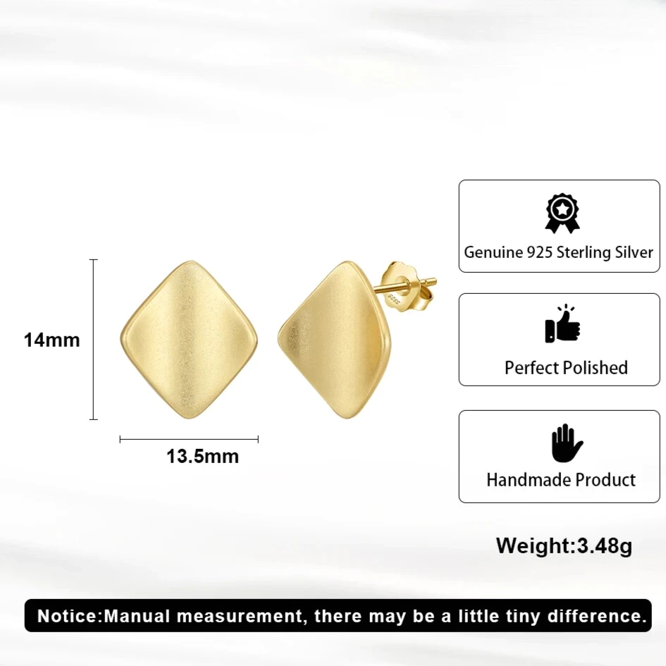 dainty square stud earrings elegant classic style