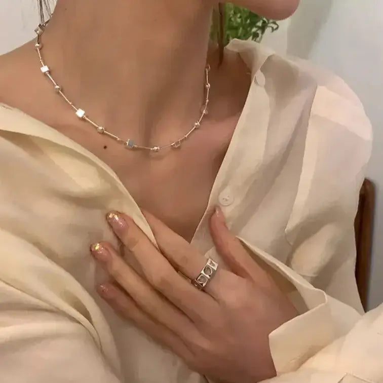 elegant silver choker for everyday wear