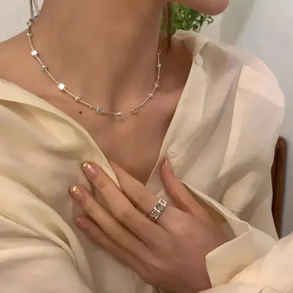 elegant silver choker for everyday wear