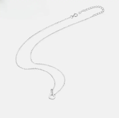 sterling silver moissanite necklace soft lighting