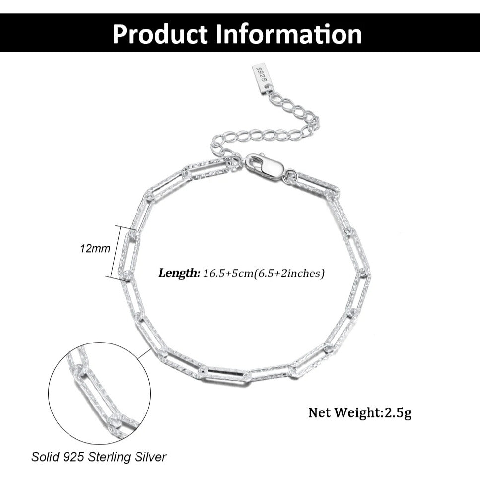 trendy silver paperclip jewellery