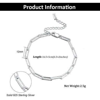 trendy silver paperclip jewellery