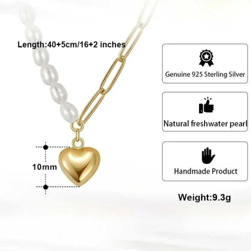 gold paperclip chain detail