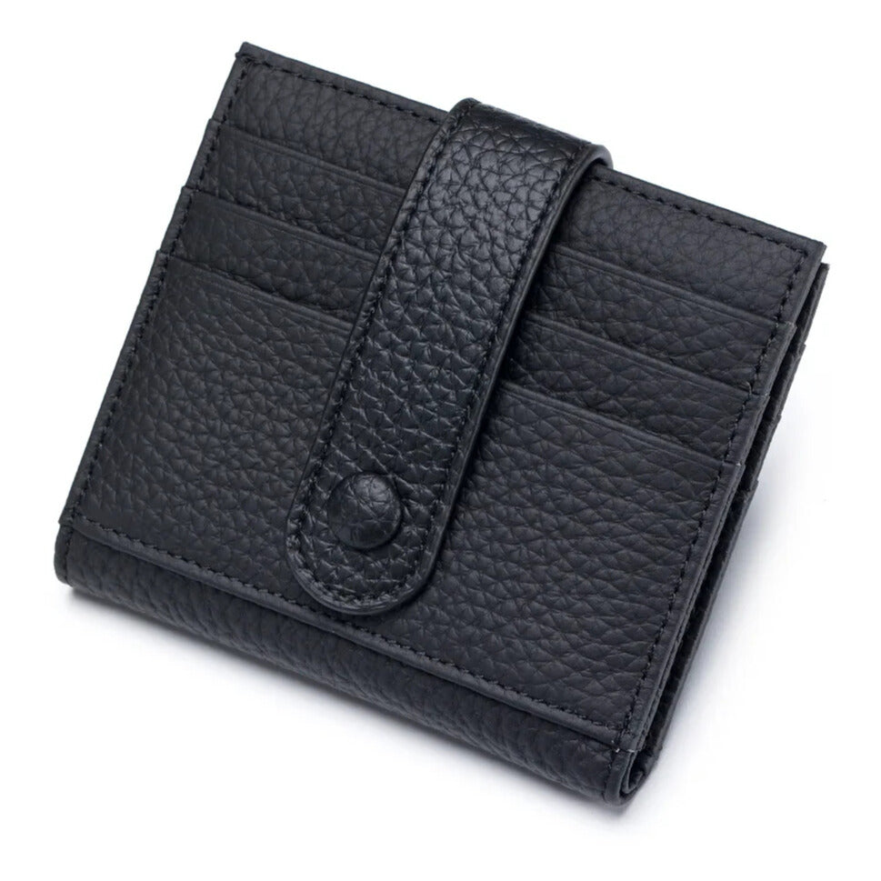 Slim Genuine Leather Wallet – Lightweight Cowhide Card Holder