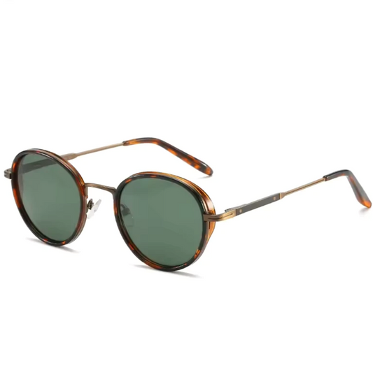 steampunk round polarised sunglasses with uv400 protection