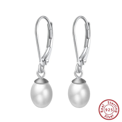 timeless silver pearl earrings refined minimalist style