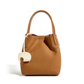 Belgravia Charm - Leather Bucket Bag