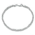 Byzantine Chain Bracelet – 925 Sterling Silver Italian Design