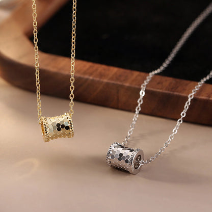 Elegant sterling silver pendant necklace for women, polished for luxury style