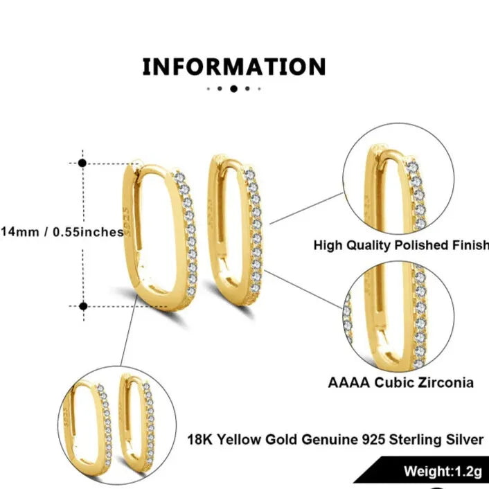 gold hoop earrings size reference