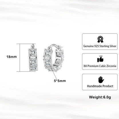 lightweight sterling silver hoops for daily wear detail