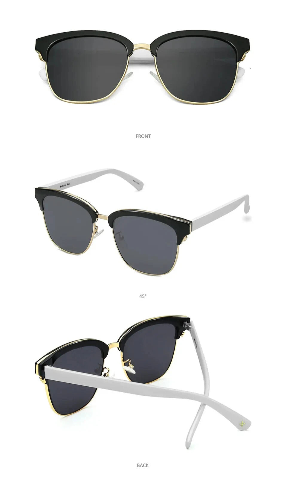 durable half-frame women’s sunglasses for daily outdoor use
