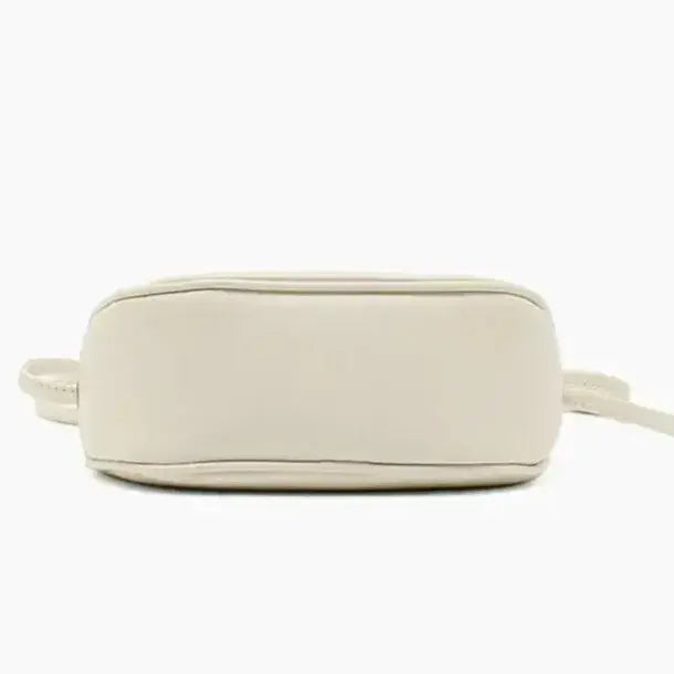 Coffee leather phone bag detail