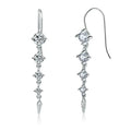Cubic Zirconia Earrings – 925 Sterling Silver Crystal Drops for Women