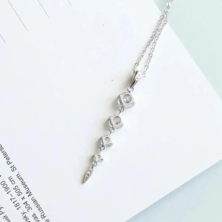 Macro detail of the cubic zirconia crystal back view