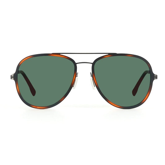 Luxury women’s aviator tortoise sunglasses with polarised UV400 lenses