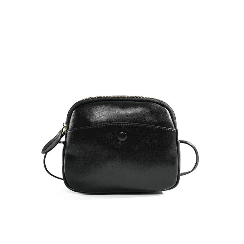 charmea mimi crossbody black leather handbag