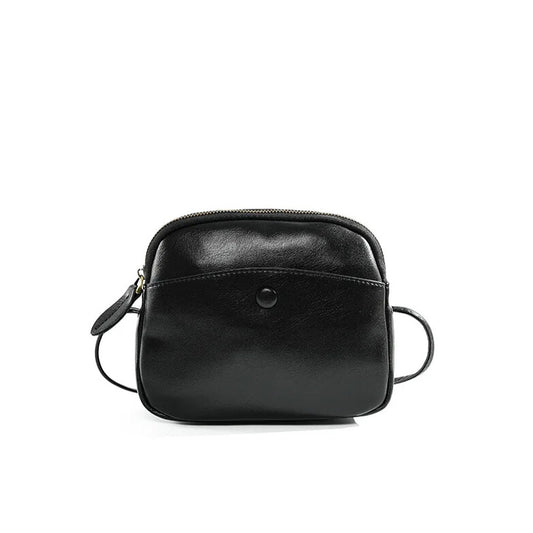 charmea mimi crossbody black leather handbag