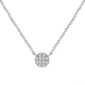 Elegant Eternal Round Cubic Zirconia Pendant Necklace – 925 Silver