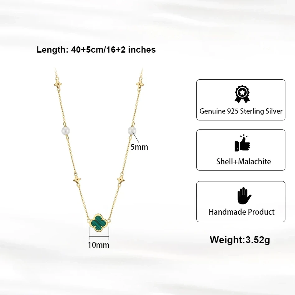 Gold clover heart pendant necklace – stylish jewellery for weddings and parties