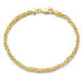 Byzantine Chain Bracelet – Gold Finish Italian Design