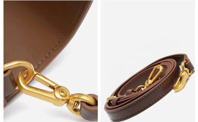 elegantia elise genuine leather crossbody tote