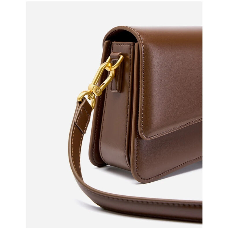 Celestia brown vintage handbag – timeless leather bag for women