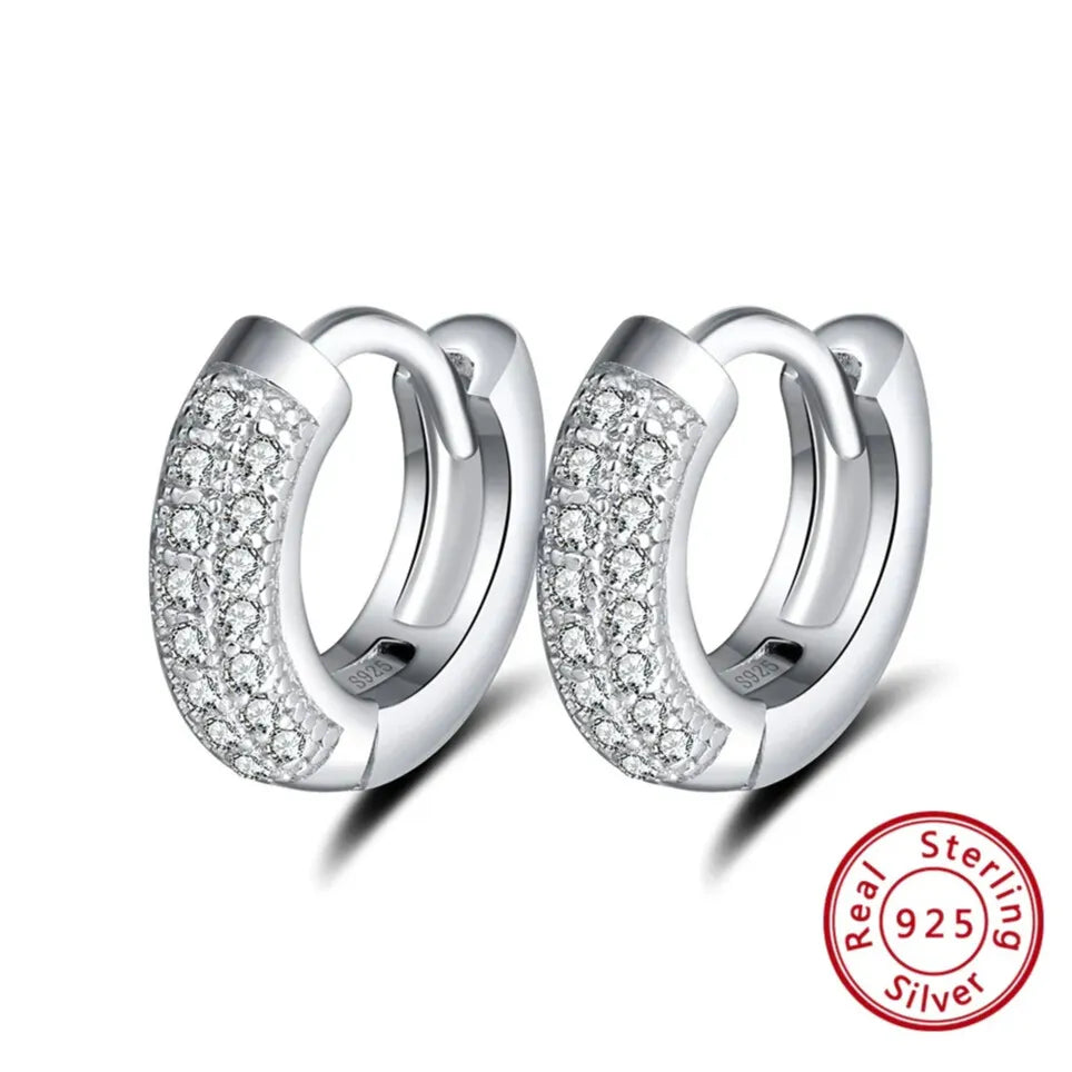 luxury silver hoop earrings elegantia timeless collection