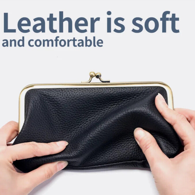 classic black leather wallet lightweight and durable