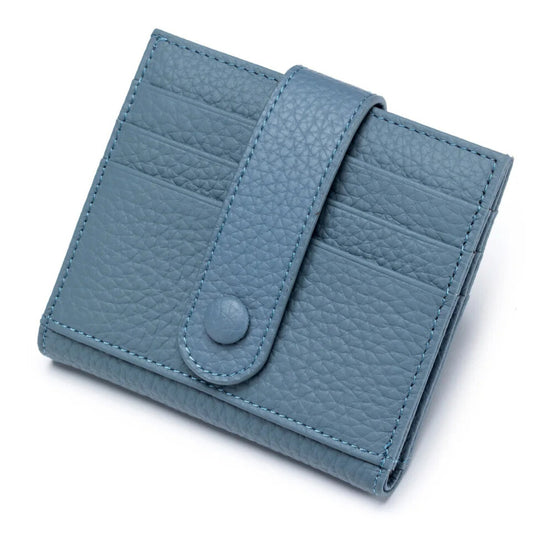 Slim Genuine Leather Wallet – Lightweight Cowhide Card Holder