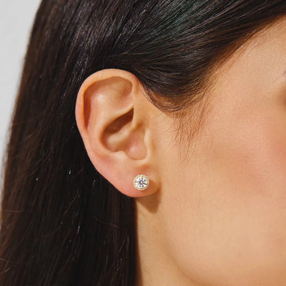 luxury gold zircon earrings elegantia uk