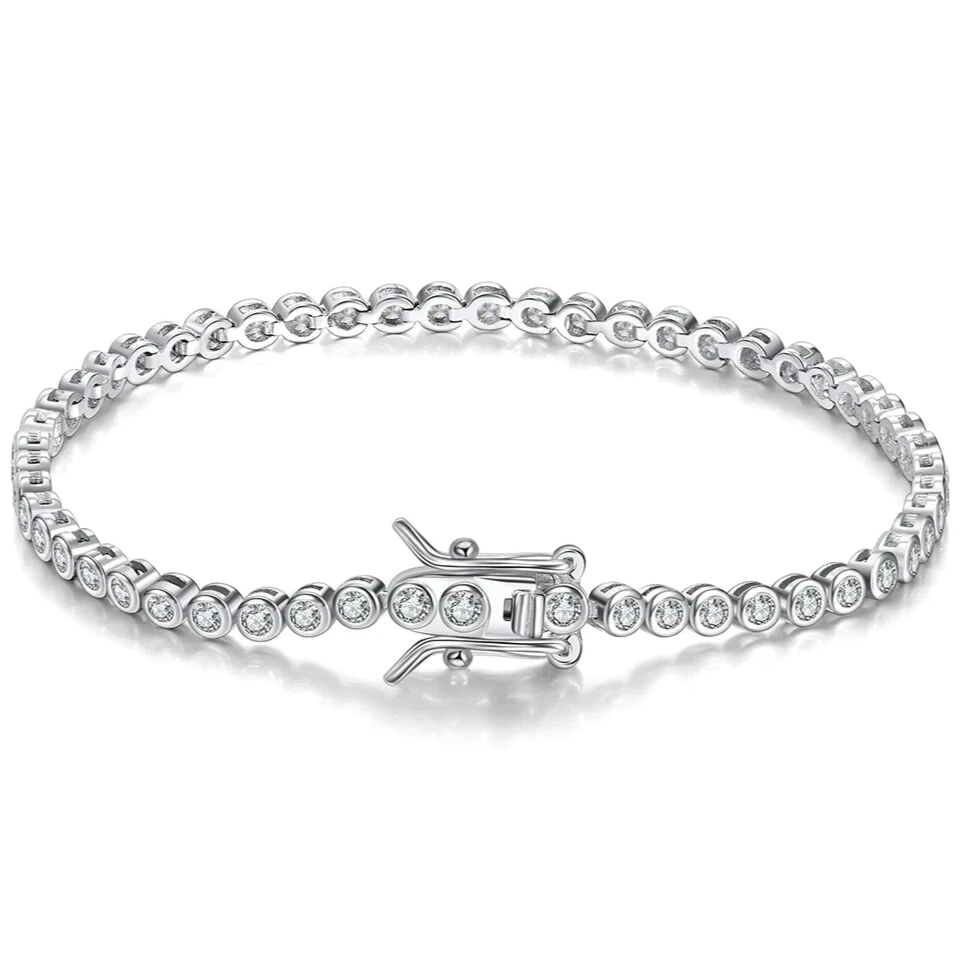 minimalist tennis bracelet daily wear luxury 2mm