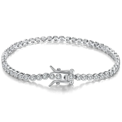 minimalist tennis bracelet daily wear luxury 2mm