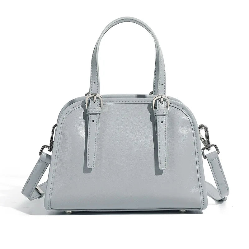 baby blue leather crossbody bag for woman