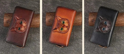 Women’s retro genuine leather wallet colors Elegantia