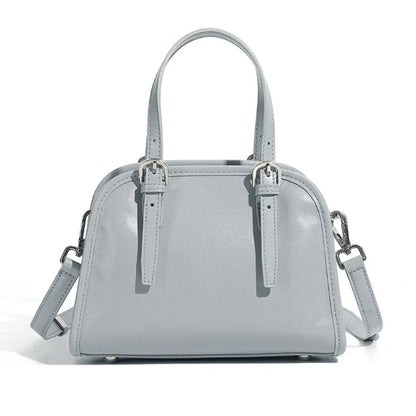 Eleganzia minimalist baby blue leather crossbody bag for women