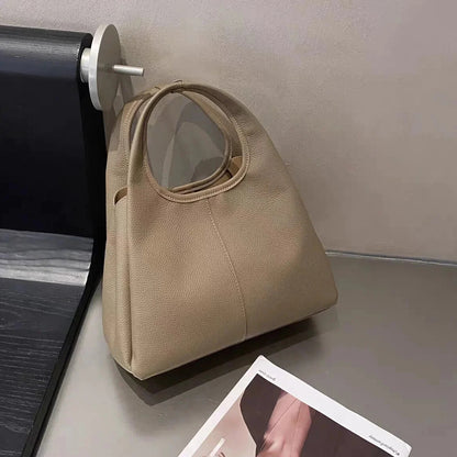 khaki leather crossbody tote women