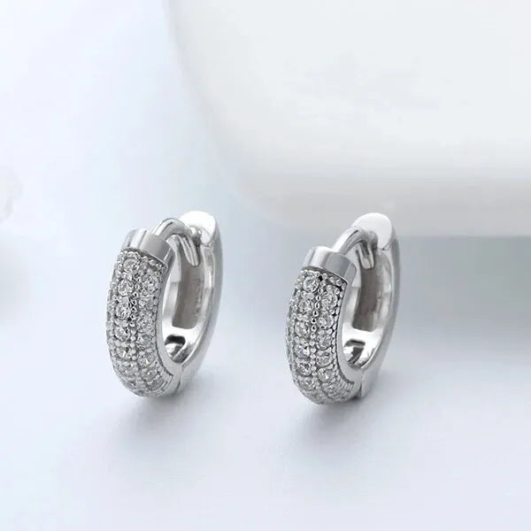 elegant small silver hoops for everyday elegance