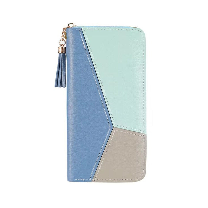 Women’s Continental Zip-Around Purse — PU Leather, Coin Pocket & Card Slots.