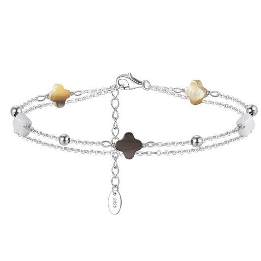 lucky charm bracelet for women silver and gold
