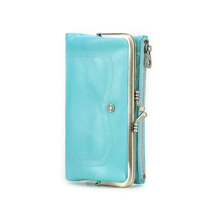 Genuine Leather Women’s Wallet – Luxury Zip Around Purse with Card Holder RFID & Coin Pocket