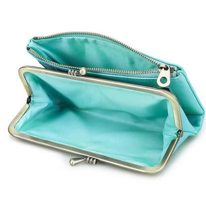 Durable genuine leather zip wallet Elegantia